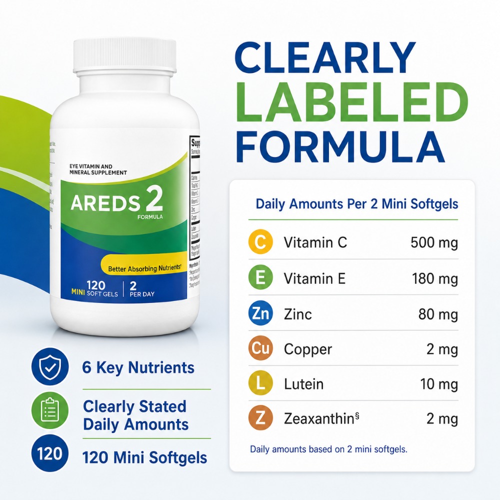 AREDS 2 Formula Eye Vitamin Su - Nutrition Zinc review and price